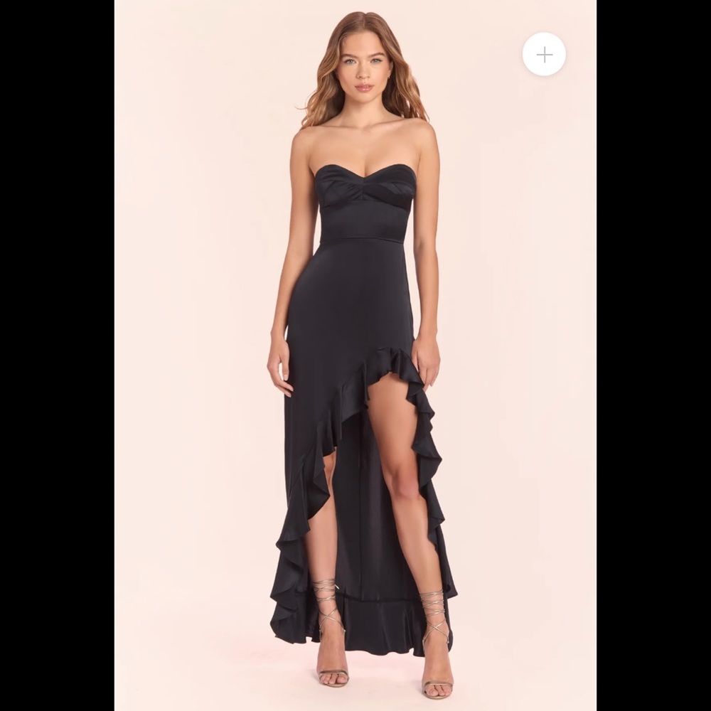 NWT Amanda Uprichard Amalia Gown - Black, size small